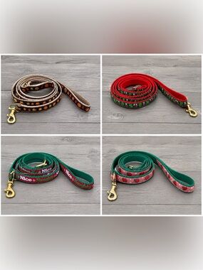 Up Country Small Dog Leashes (3 Up Country Boutique Brand) - 1/2" Wide 4 in tota